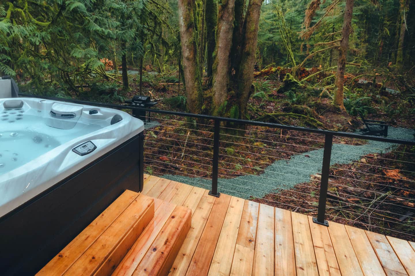 Railing on the deck