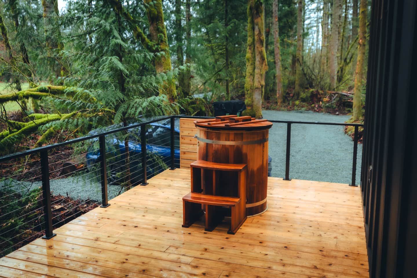 black-deck-railing