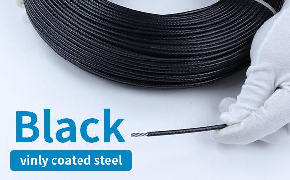 Muzata cable railing Black wire ropes